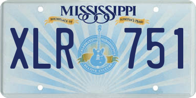 MS license plate XLR751