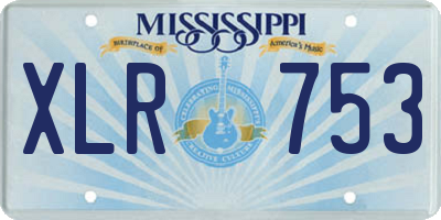 MS license plate XLR753