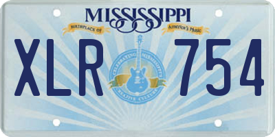 MS license plate XLR754