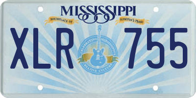 MS license plate XLR755