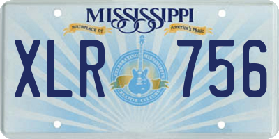MS license plate XLR756