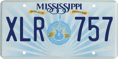 MS license plate XLR757
