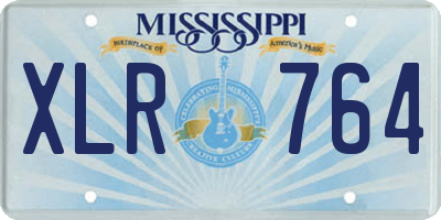 MS license plate XLR764