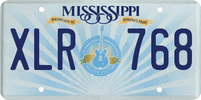 MS license plate XLR768