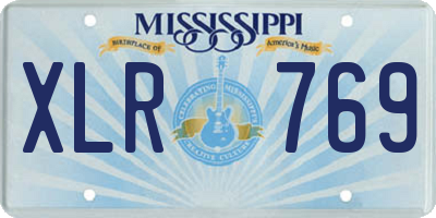 MS license plate XLR769