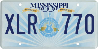 MS license plate XLR770