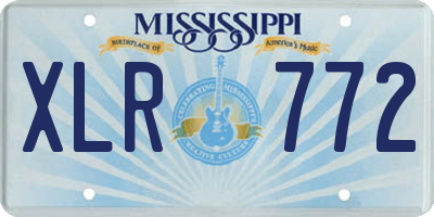 MS license plate XLR772