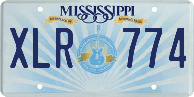 MS license plate XLR774