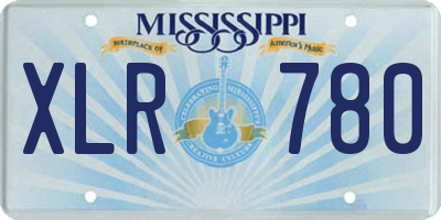 MS license plate XLR780