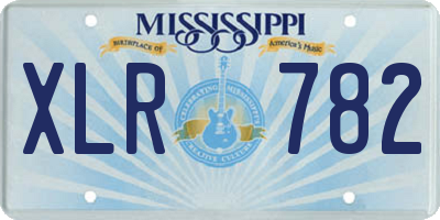 MS license plate XLR782