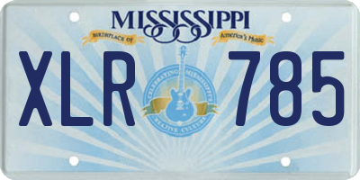 MS license plate XLR785