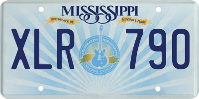 MS license plate XLR790