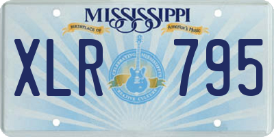 MS license plate XLR795
