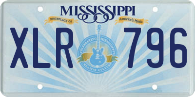 MS license plate XLR796
