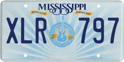 MS license plate XLR797