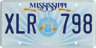 MS license plate XLR798