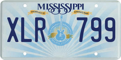 MS license plate XLR799