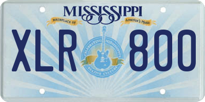 MS license plate XLR800