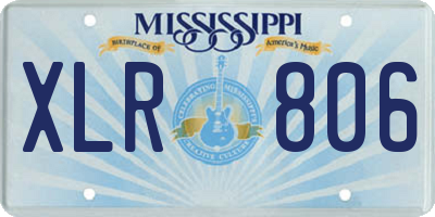 MS license plate XLR806