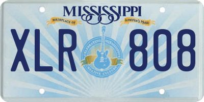 MS license plate XLR808