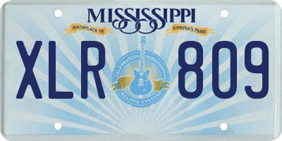 MS license plate XLR809