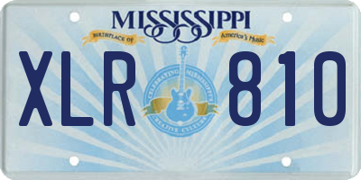 MS license plate XLR810