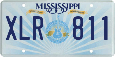 MS license plate XLR811