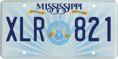 MS license plate XLR821