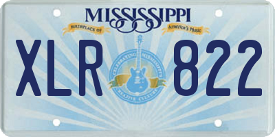 MS license plate XLR822