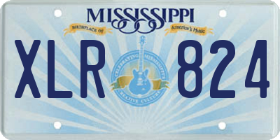 MS license plate XLR824