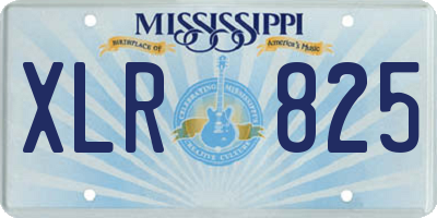 MS license plate XLR825