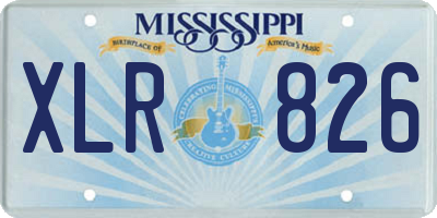 MS license plate XLR826