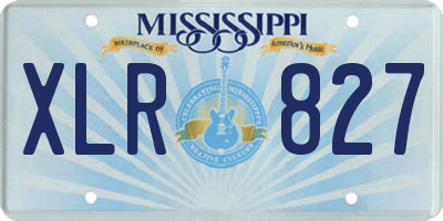 MS license plate XLR827