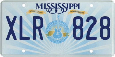 MS license plate XLR828