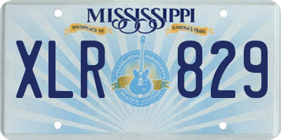 MS license plate XLR829