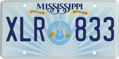 MS license plate XLR833