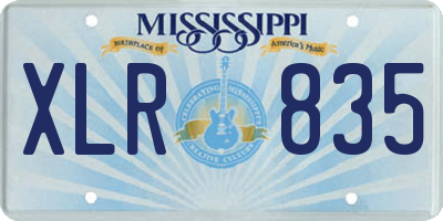 MS license plate XLR835
