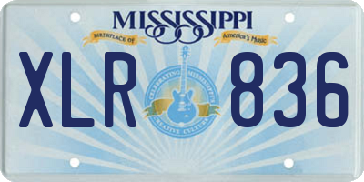 MS license plate XLR836