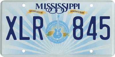 MS license plate XLR845