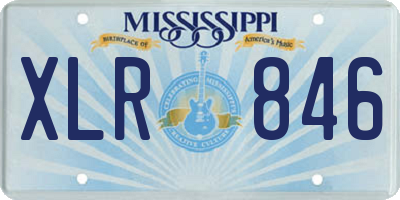 MS license plate XLR846