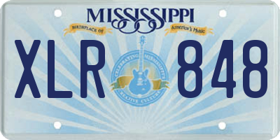 MS license plate XLR848