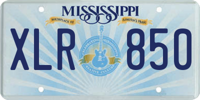 MS license plate XLR850