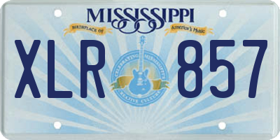 MS license plate XLR857