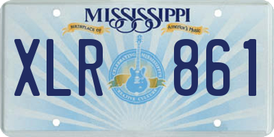MS license plate XLR861