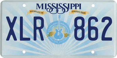 MS license plate XLR862