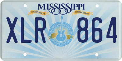 MS license plate XLR864