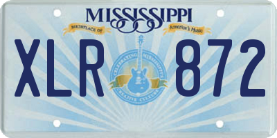 MS license plate XLR872