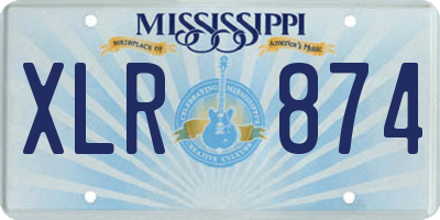 MS license plate XLR874