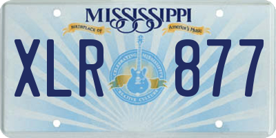 MS license plate XLR877