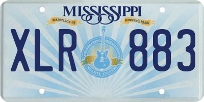MS license plate XLR883